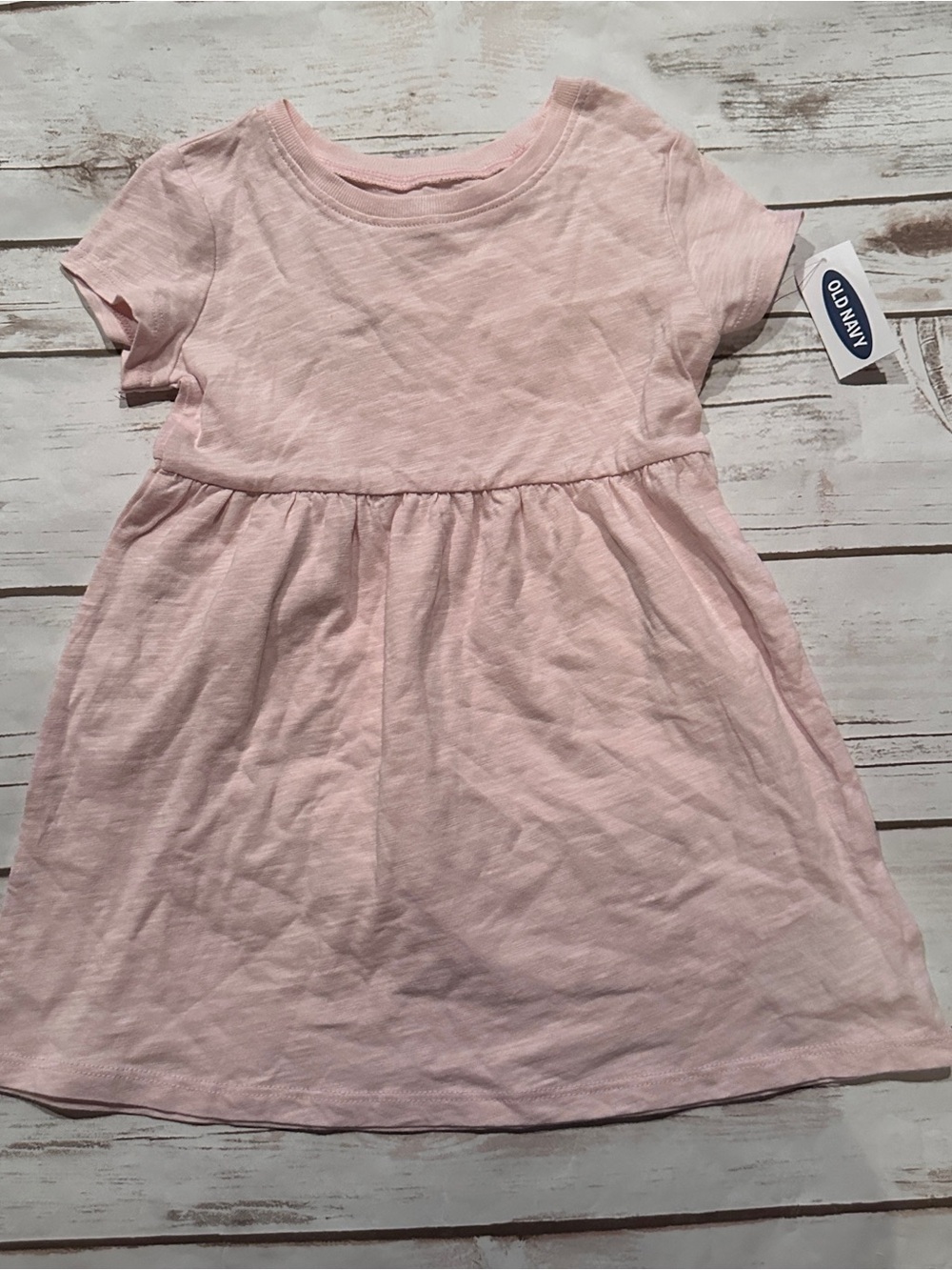 Old Navy Light Pink Short-Sleeve Casual Dress